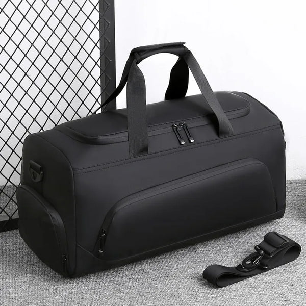 Compact Studio Duffel with Shoe Pocket - Taupe
