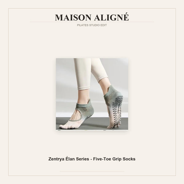 Zentrya Élan Series — Five-Toe Grip Socks | Maison Aligné