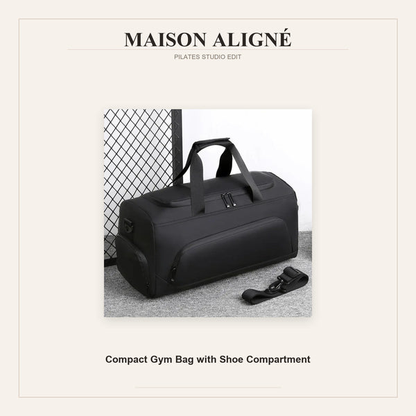 Compact Gym Bag with Shoe Compartment | Maison Aligné