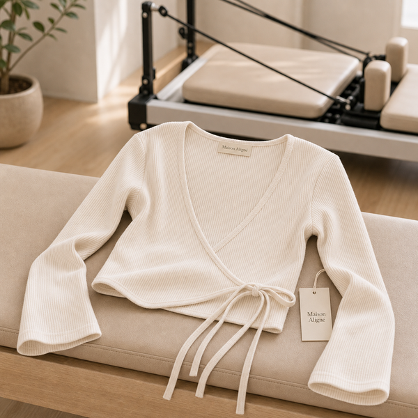 Balletcore Wrap Top by Maison Aligné